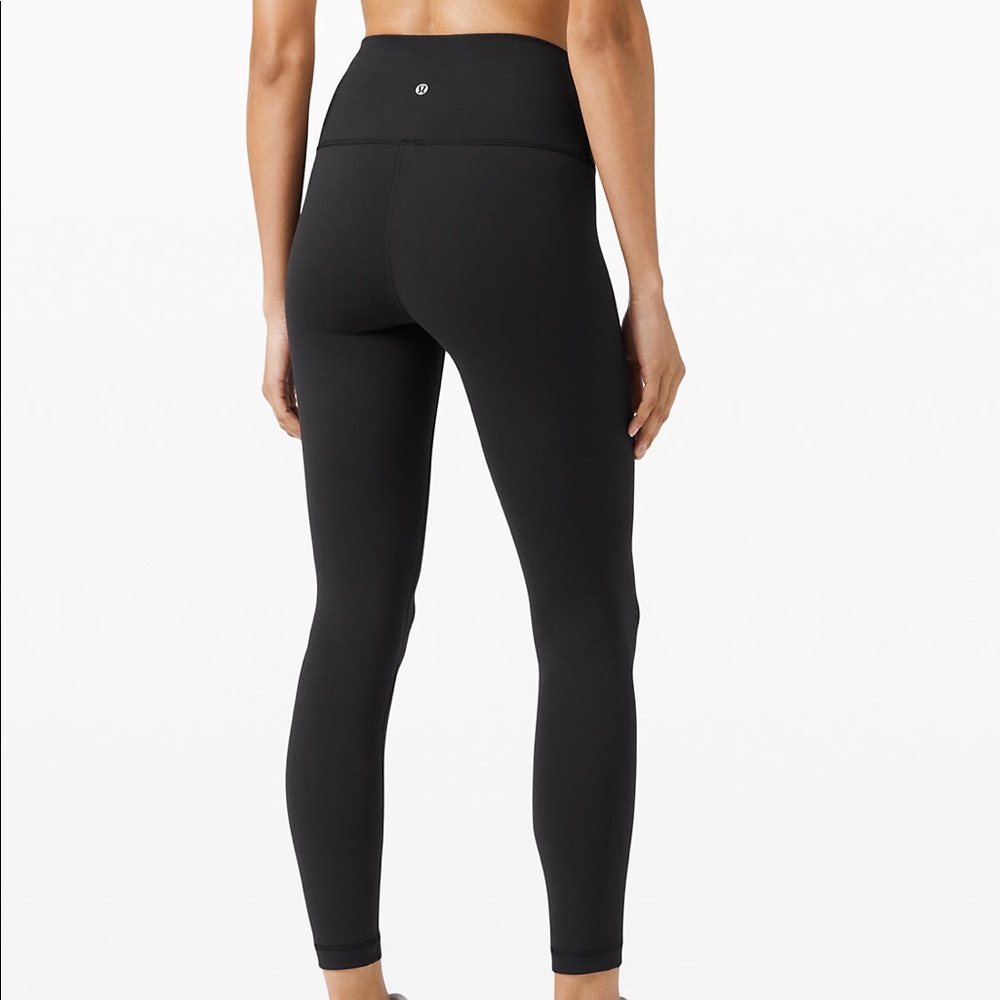 lulu lemon black wunder under leggings